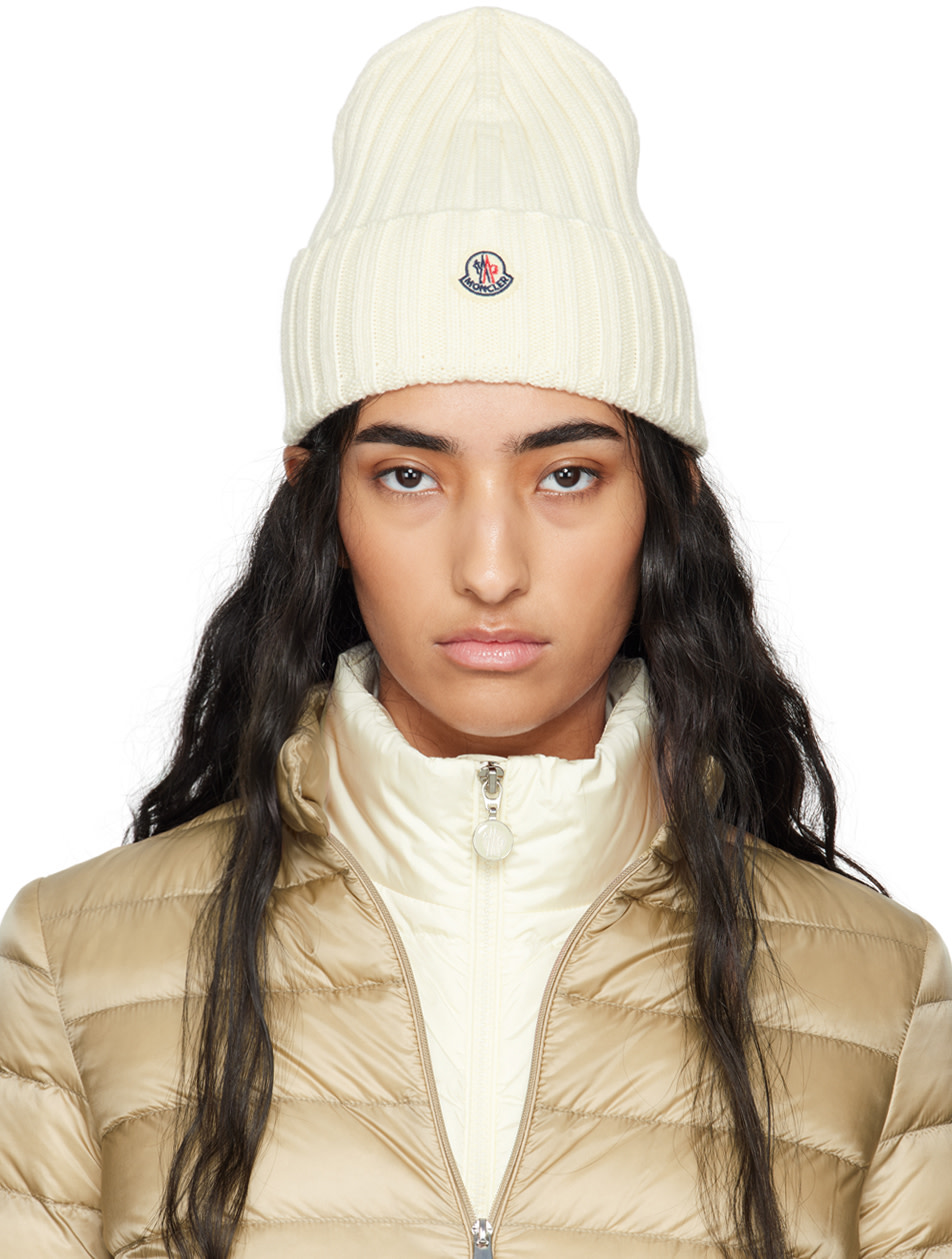 Moncler - 화이트 울 비니