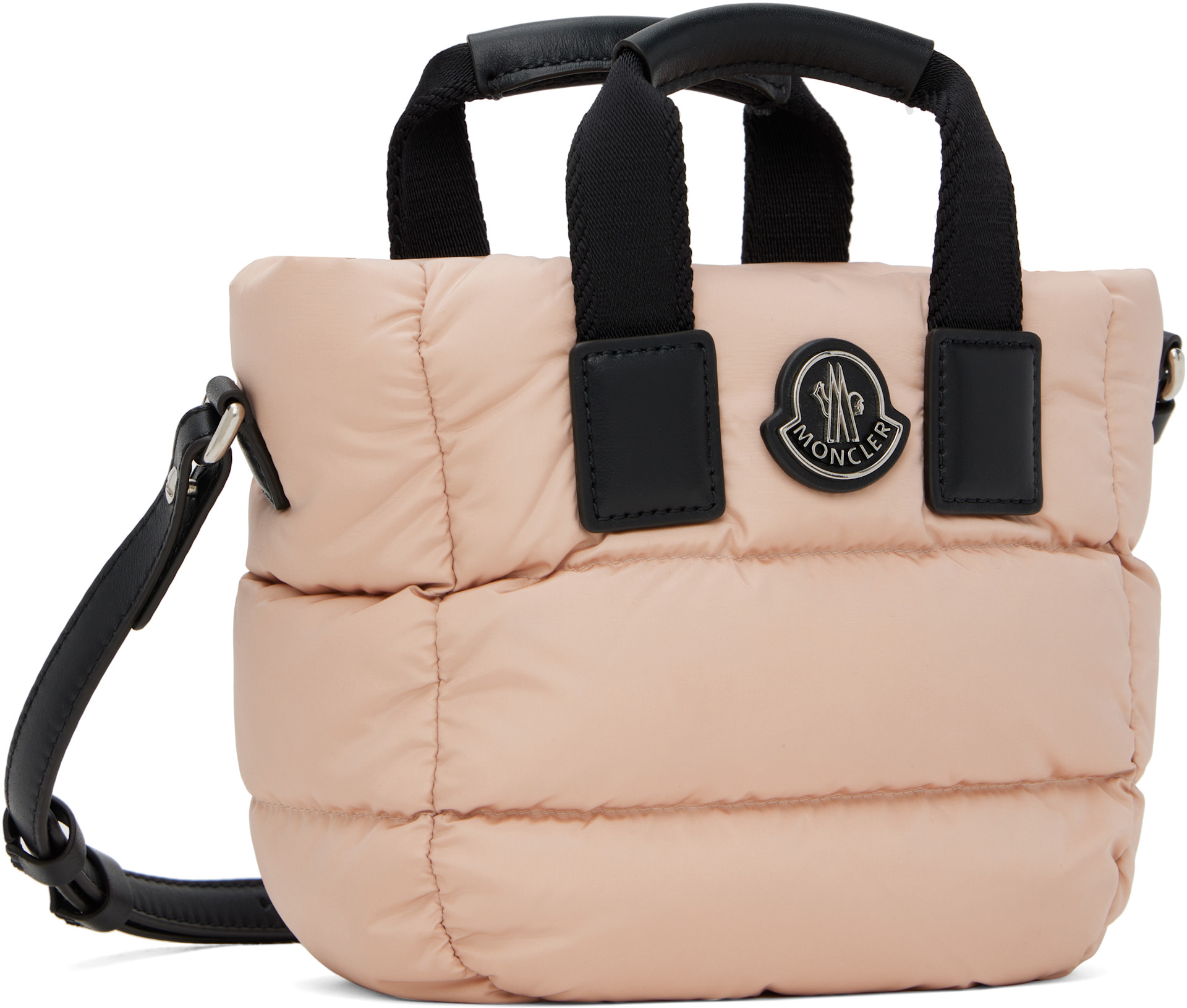 Moncler - Micro cabas Caradoc rose
