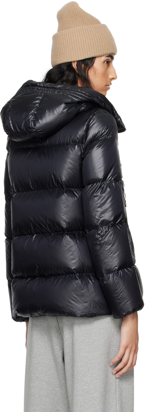 Moncler: ブラック Seritte ショート ダウンジャケット | SSENSE 日本