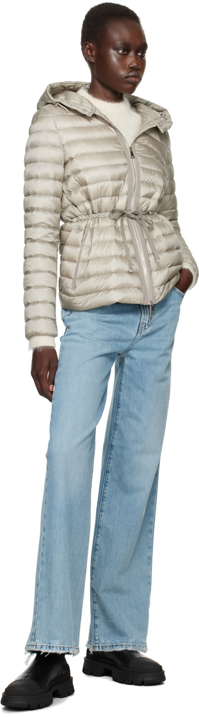 Moncler: Gray Raie Short Down Jacket | SSENSE