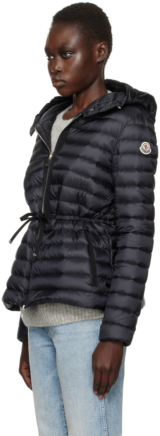 Moncler: Black Raie Short Down Jacket | SSENSE
