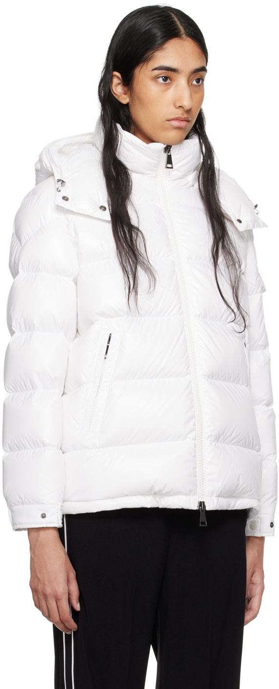 〔美品〕モンクレール　MIRIERON ミリエロン　2 ホワイト5D247 Moncler: ホワイト Maire ショート ダウンジャケット | SSENSE 日本