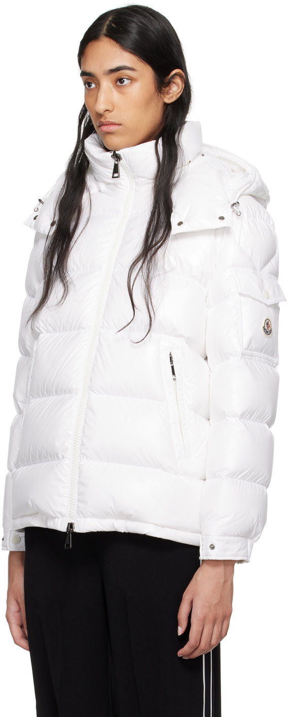 Moncler: ホワイト Maire ショート ダウンジャケット | SSENSE 日本