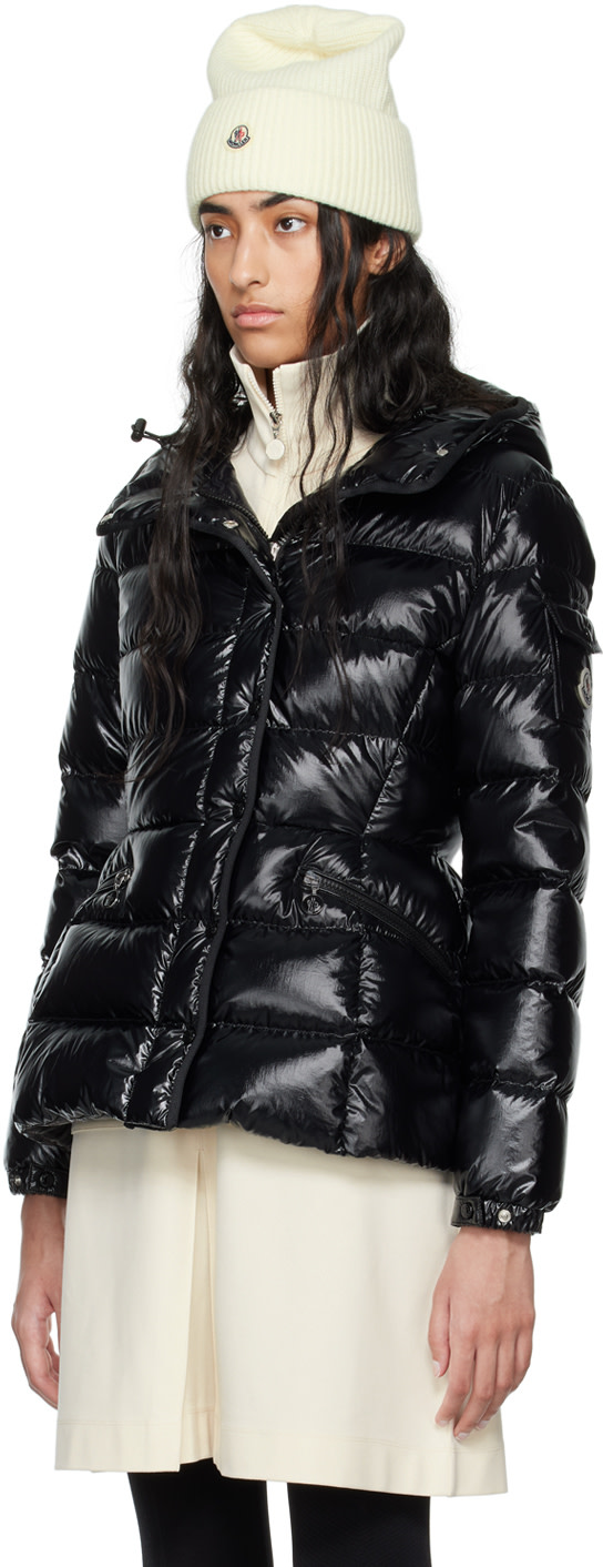 Moncler: Black Barante Short Down Jacket | SSENSE