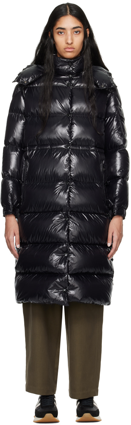 Moncler: Black Cavettaz Down Coat | SSENSE
