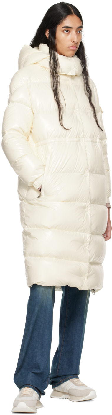 Moncler: Off-White Cavettaz Down Coat | SSENSE