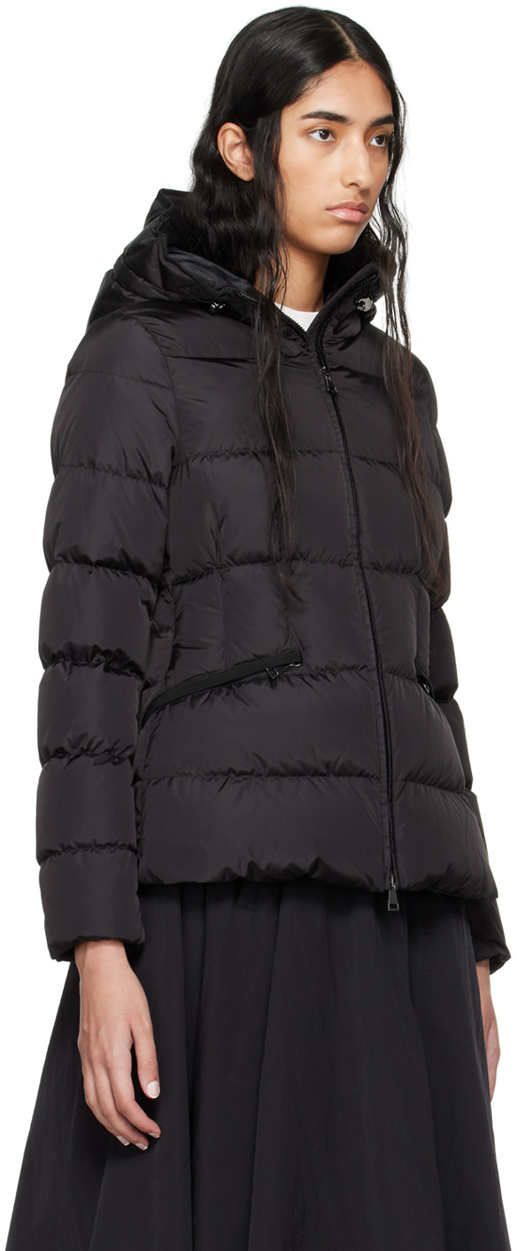Moncler: ブラック Avoce ショート ダウンジャケット | SSENSE 日本