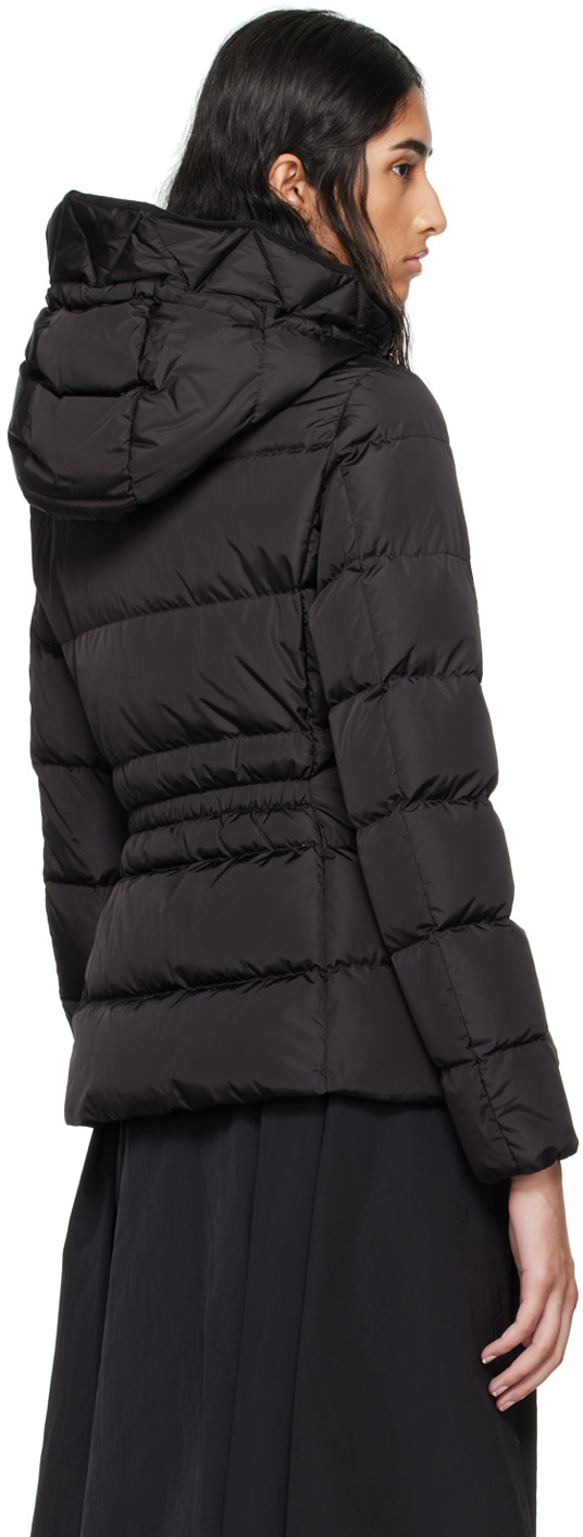 Moncler: ブラック Avoce ショート ダウンジャケット | SSENSE 日本