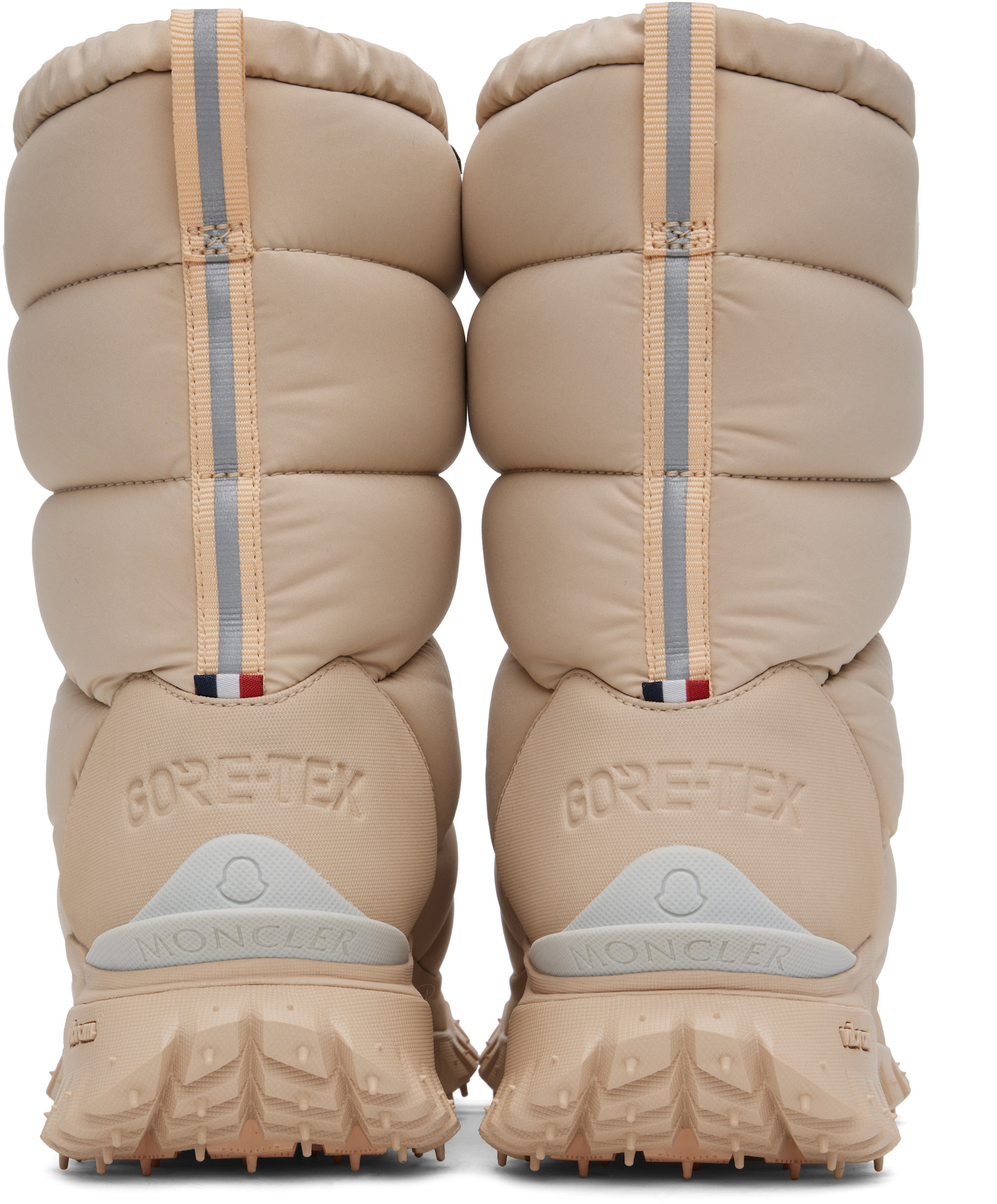 mk✨MONCLER モンクレール パフスリーブスプリング ニット✨ Moncler: Pink Trailgrip Après High Boots | SSENSE