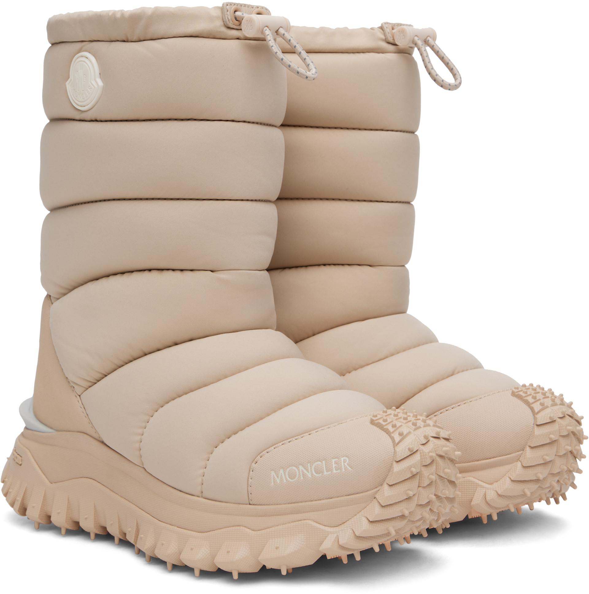 Moncler: Pink Trailgrip Après High Boots | SSENSE