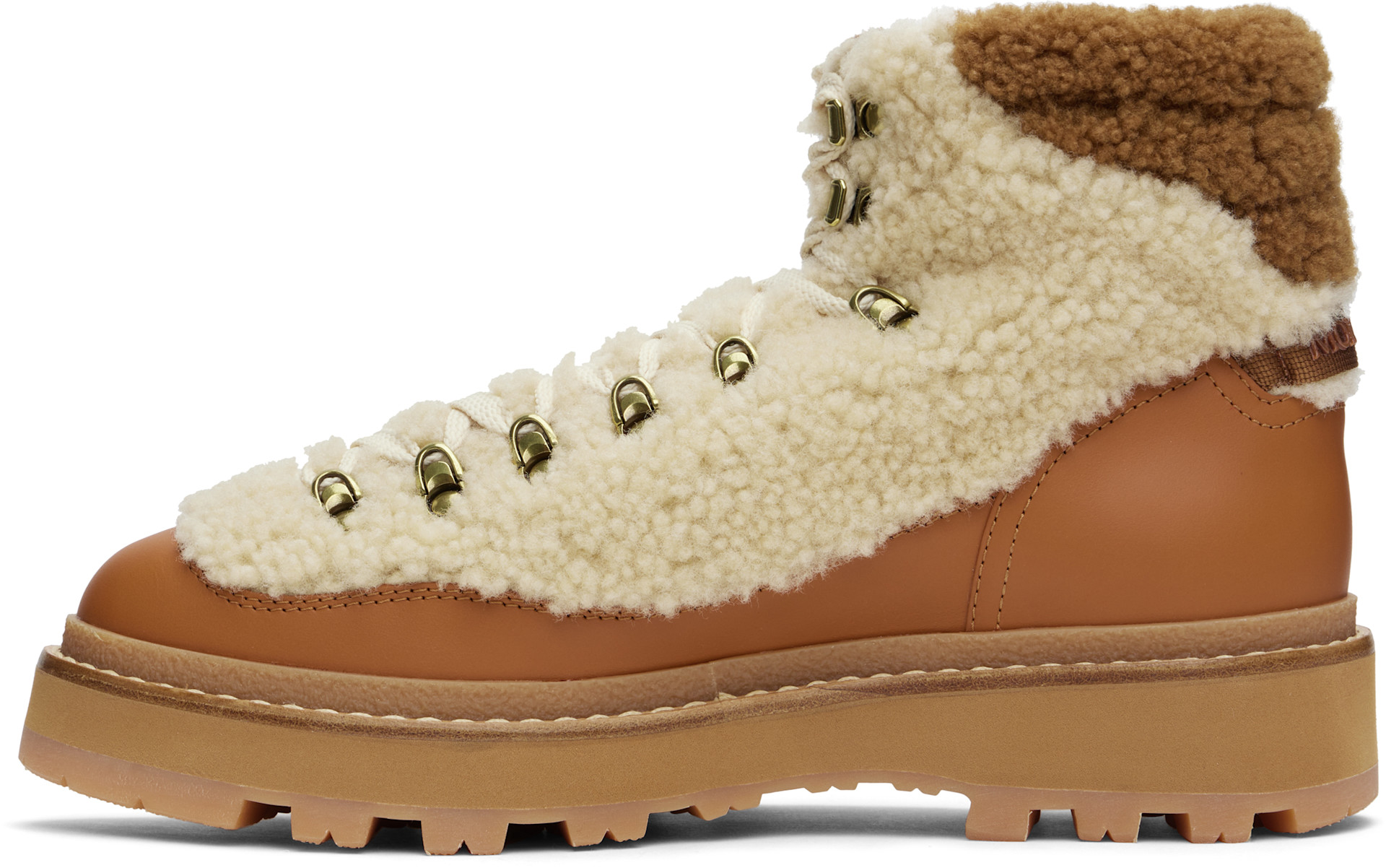 Moncler - Bottes de randonnée Peka brun clair