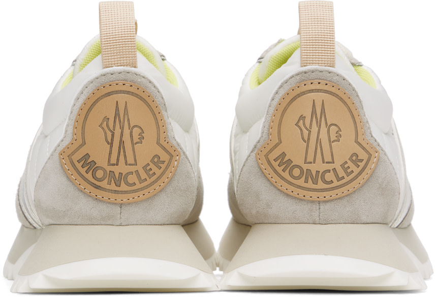 Moncler - Baskets Pacey beige et blanc