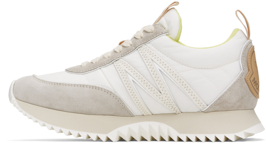 Moncler - Baskets Pacey beige et blanc