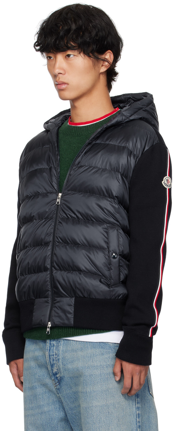Moncler - ネイビー フード ダウンジャケット