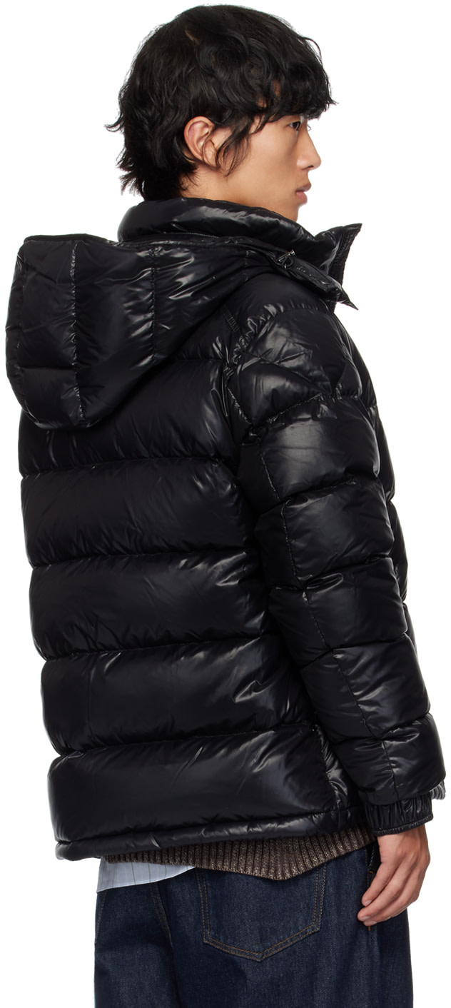 Moncler: ブラック Moncler Maya ダウンジャケット | SSENSE 日本