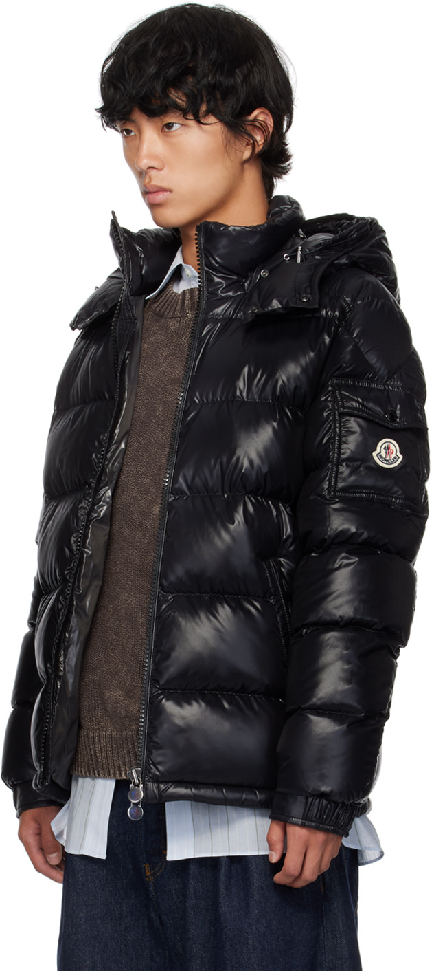 Moncler - 블랙 몽클레어 마야 다운 재킷