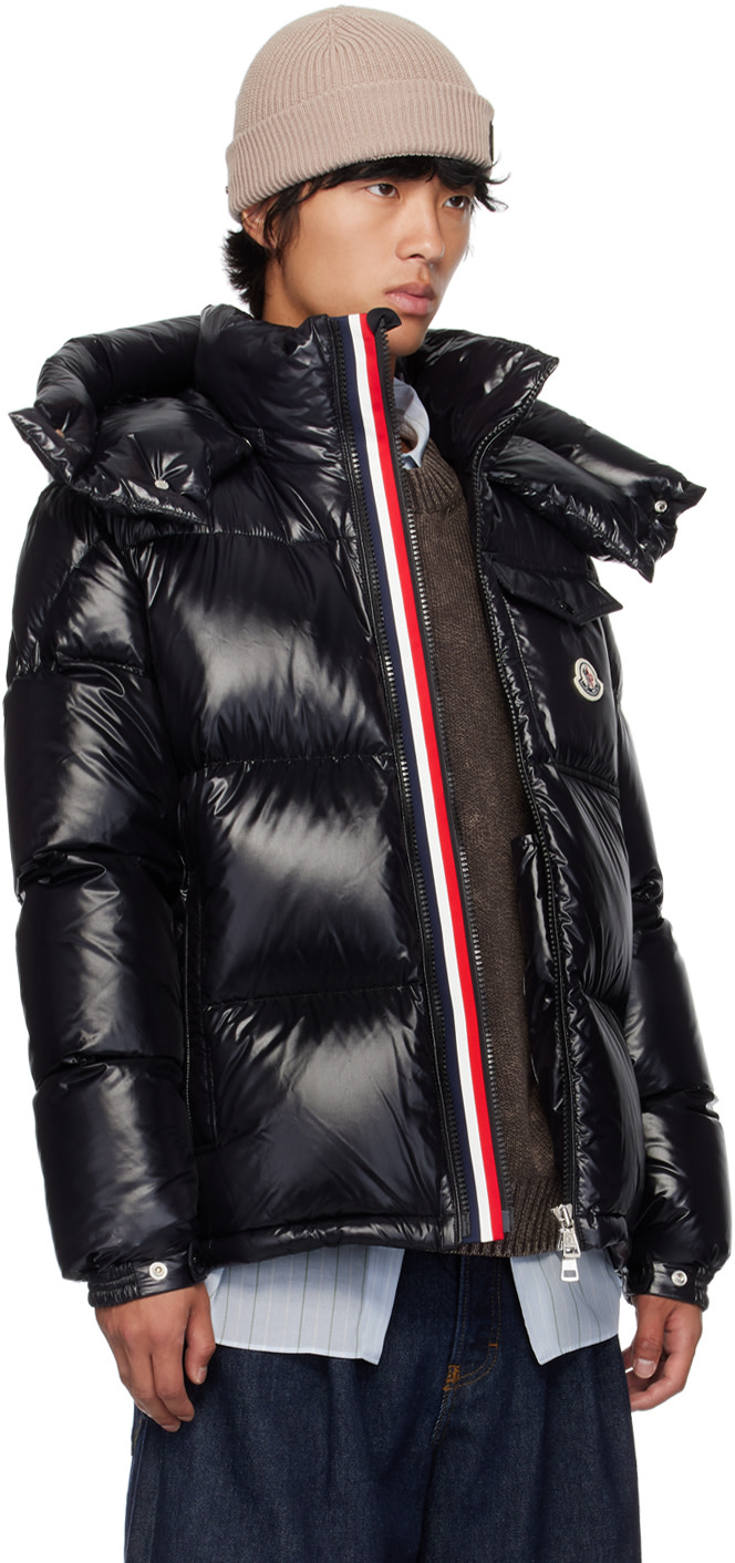 Moncler: ブラック Montbeliard ダウンジャケット | SSENSE 日本