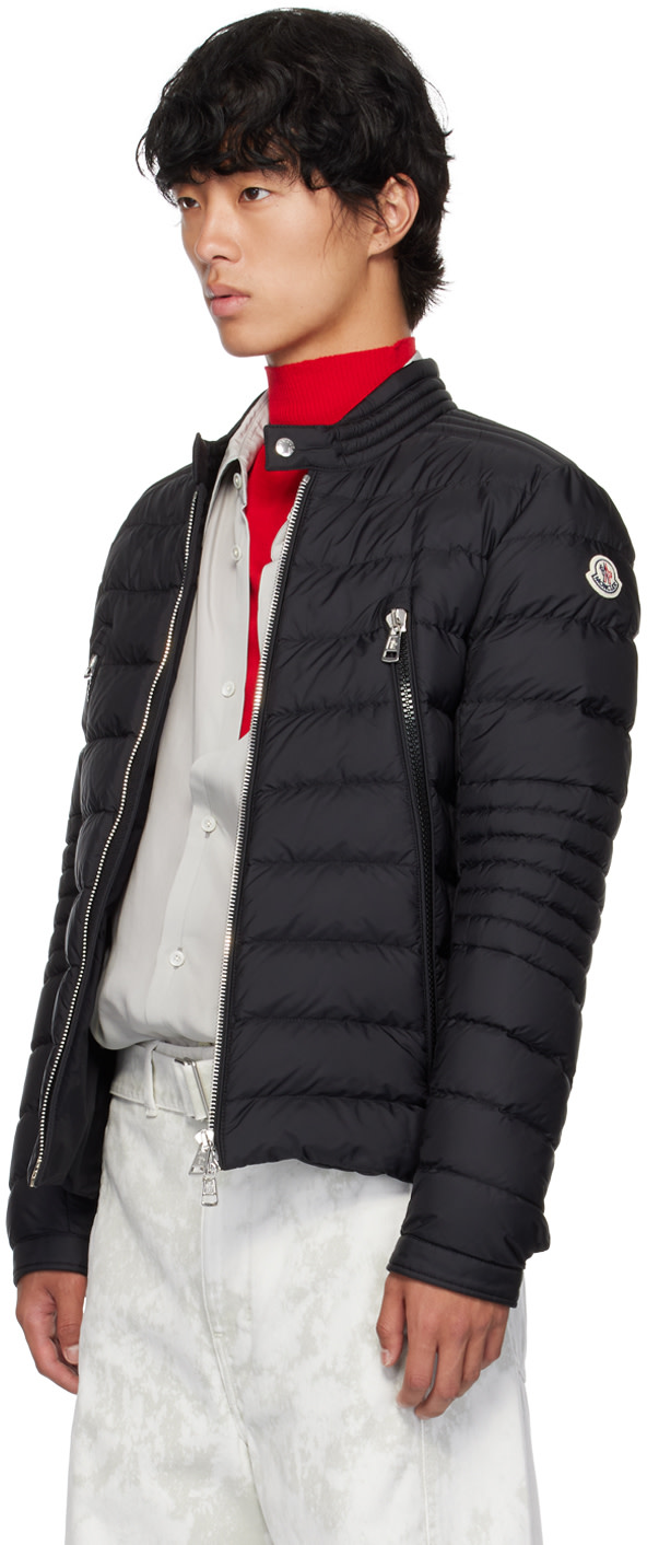 Moncler: ブラック Amiot ダウンジャケット | SSENSE 日本