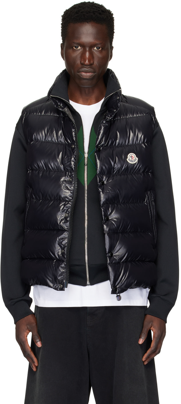 Moncler - 블랙 티브 다운 베스트