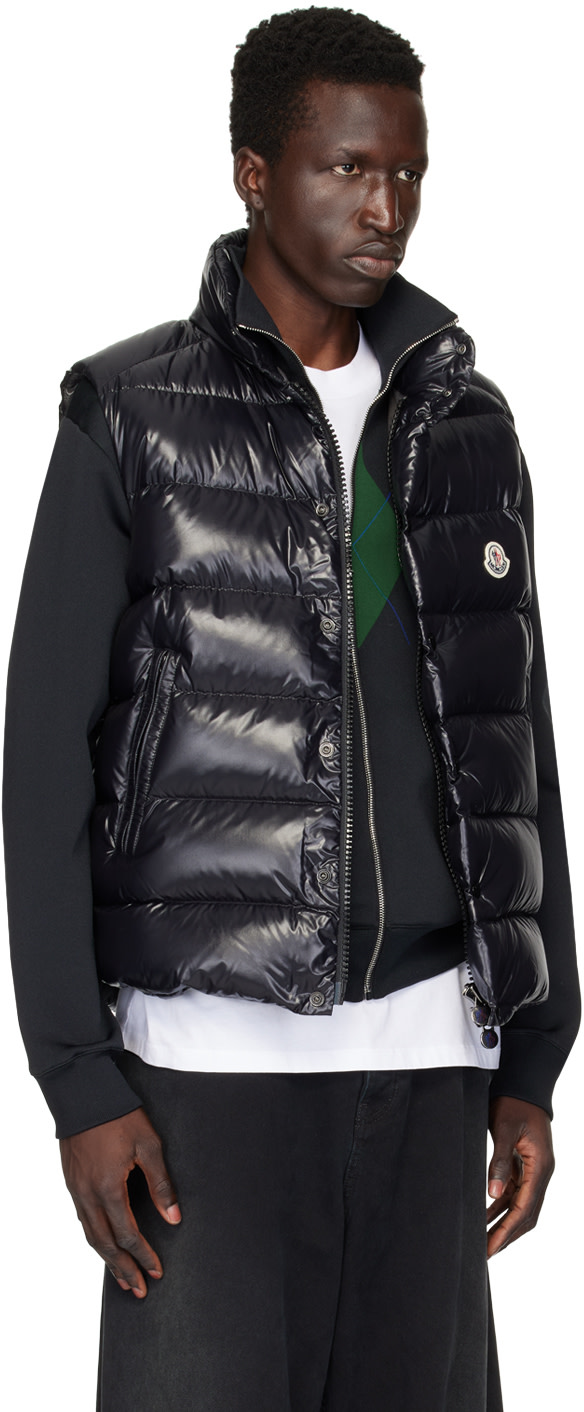 Moncler - 블랙 티브 다운 베스트