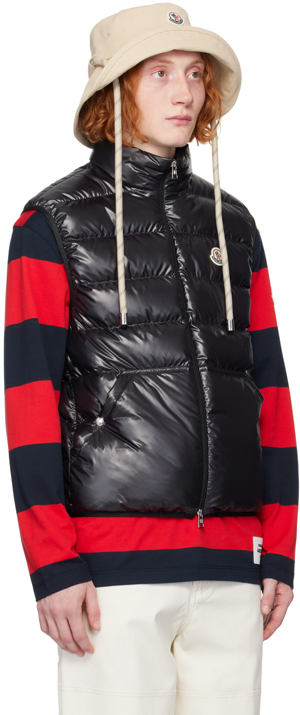 Moncler - 블랙 아우베 다운 베스트