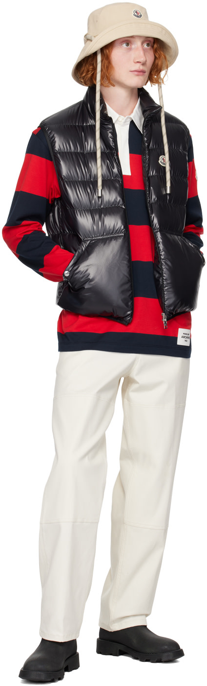 Moncler - 블랙 아우베 다운 베스트