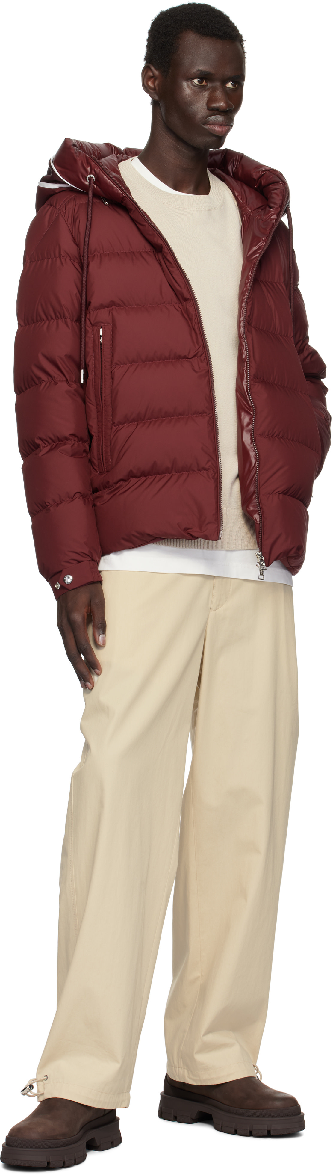 Moncler - 레드 카르데레 쇼트 다운 재킷