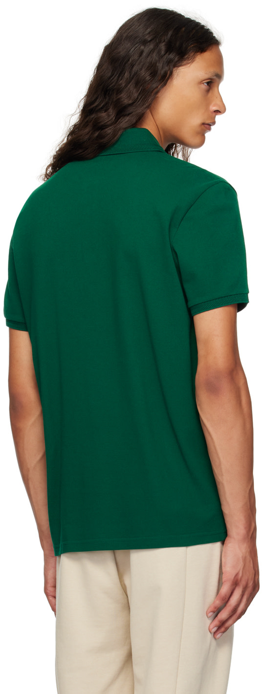 Moncler - Polo vert à écusson à logo