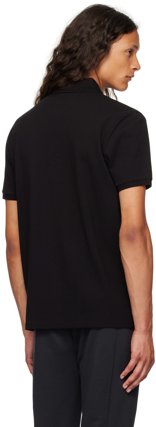 Moncler - Black Logo Patch Polo