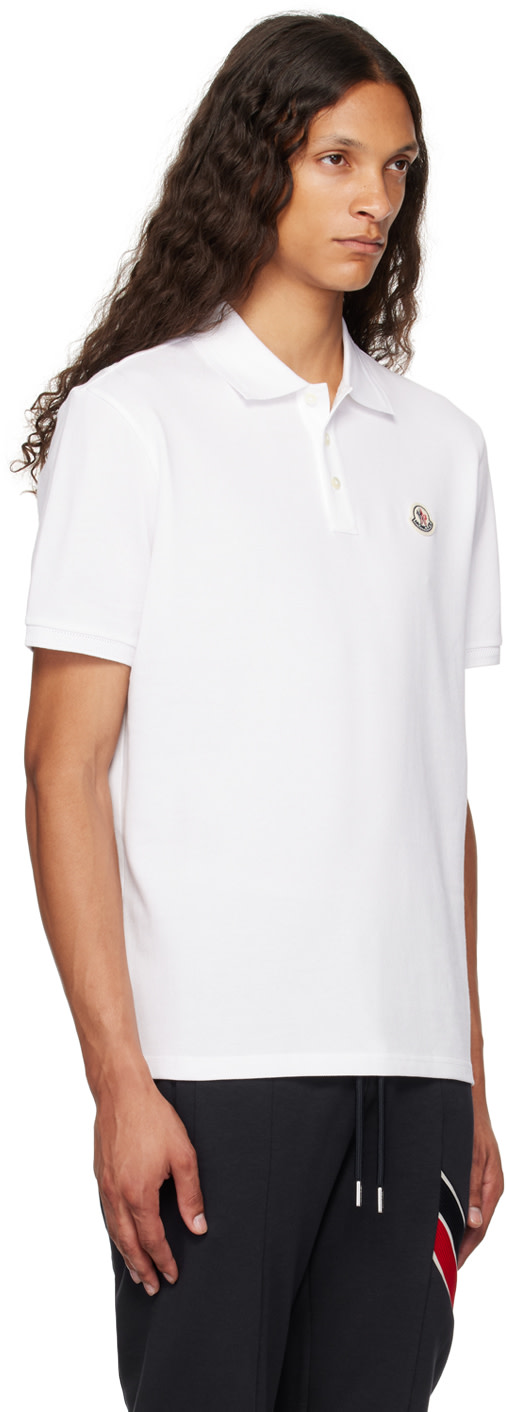 Moncler - White Logo Patch Polo
