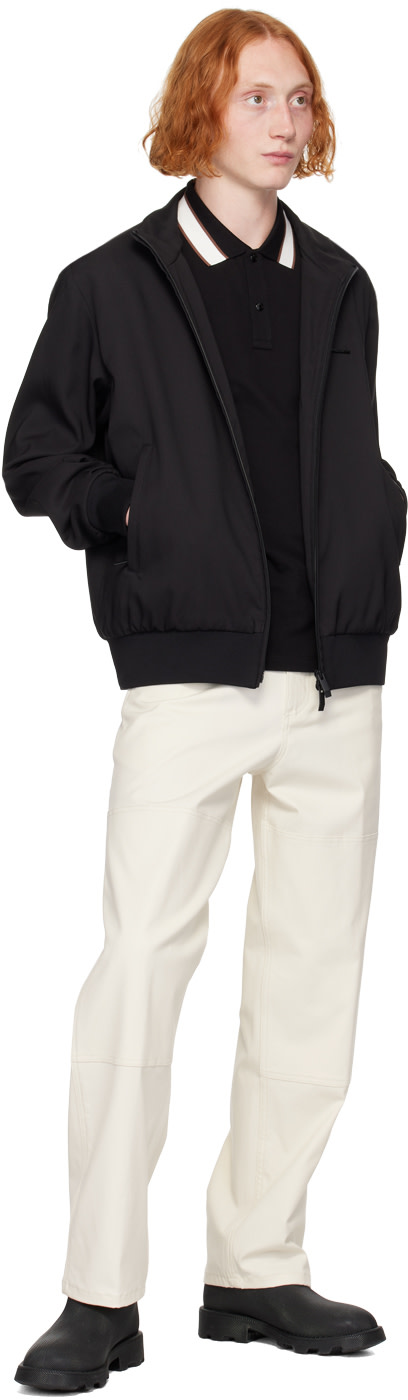 Moncler - Black Two-Button Polo