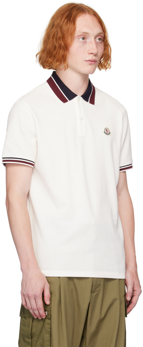 Moncler - White Two-Button Polo