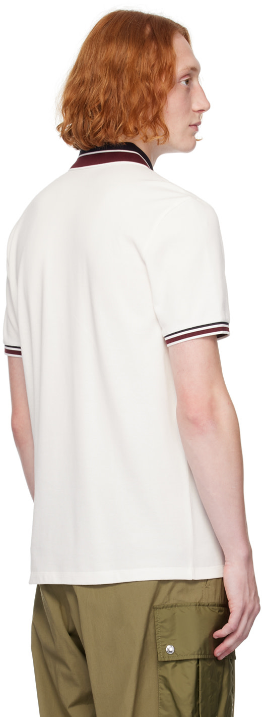 Moncler - White Two-Button Polo