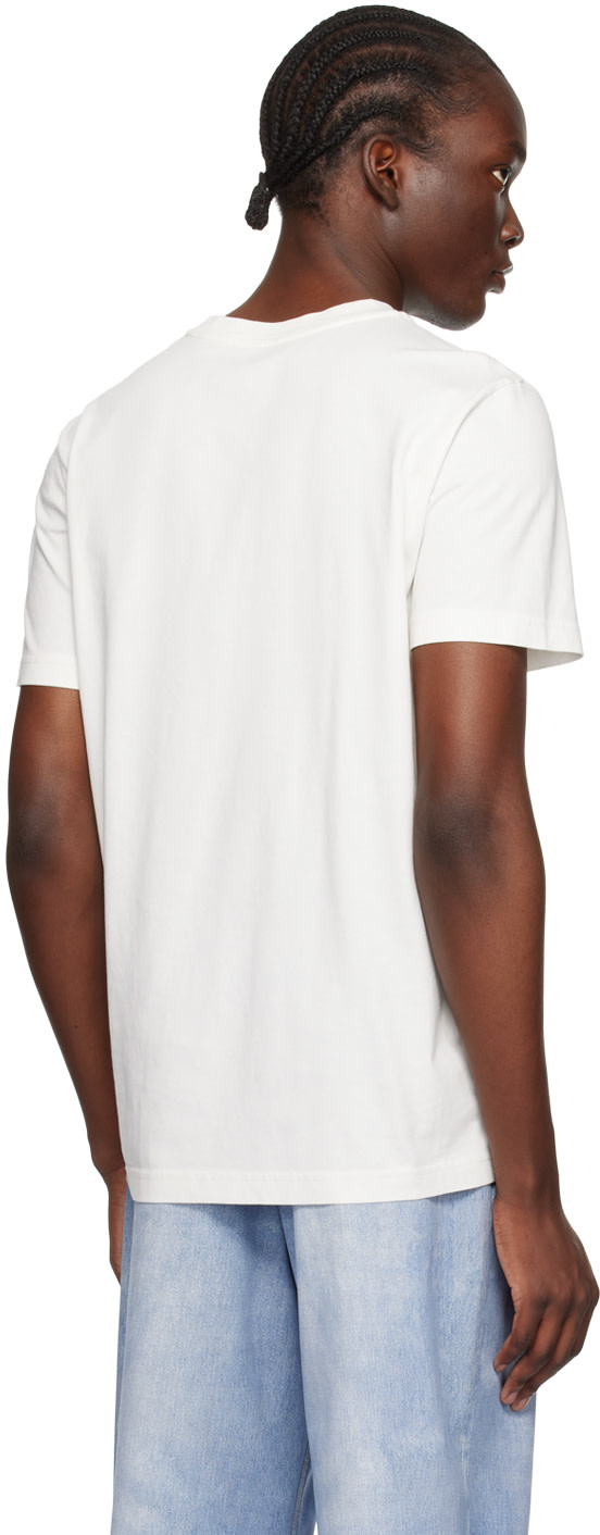 Moncler - T-shirt blanc à monogramme