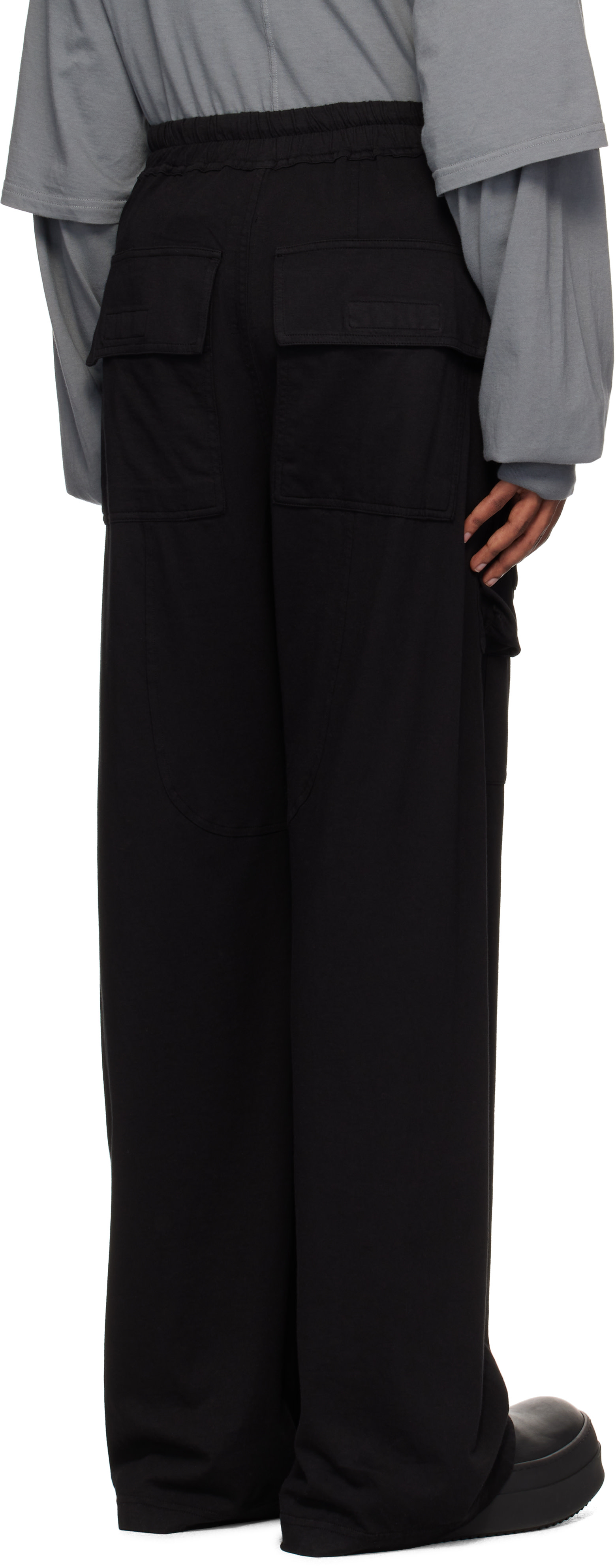 RICK OWENS DRKSHDW パンツスカート Rick Owens DRKSHDW: ブラック Porterville Creatch ドローストリング