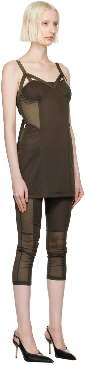 KNWLS - Robe courte Grace brune