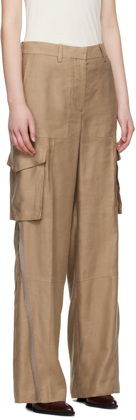 Helmut Lang - Pantalon menuisier cargo brun