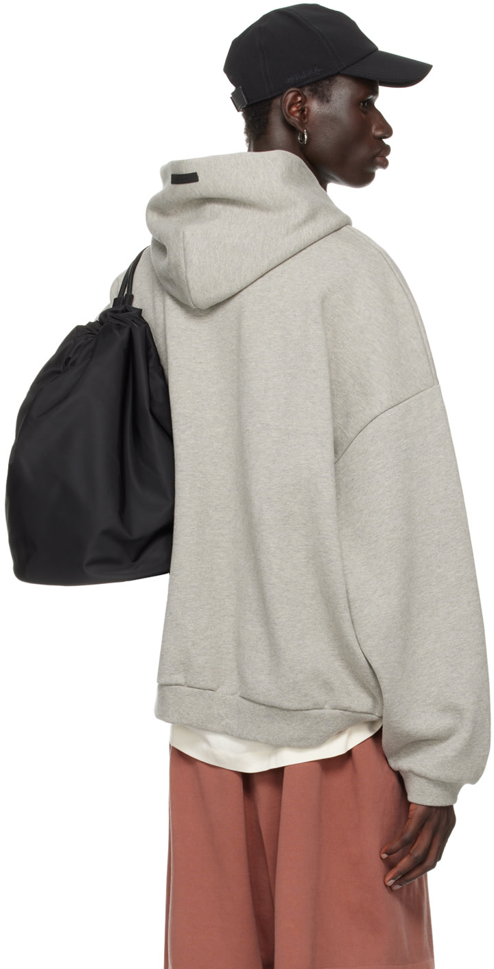 Fear of God ESSENTIALS - 그레이 로고 프린트 후디