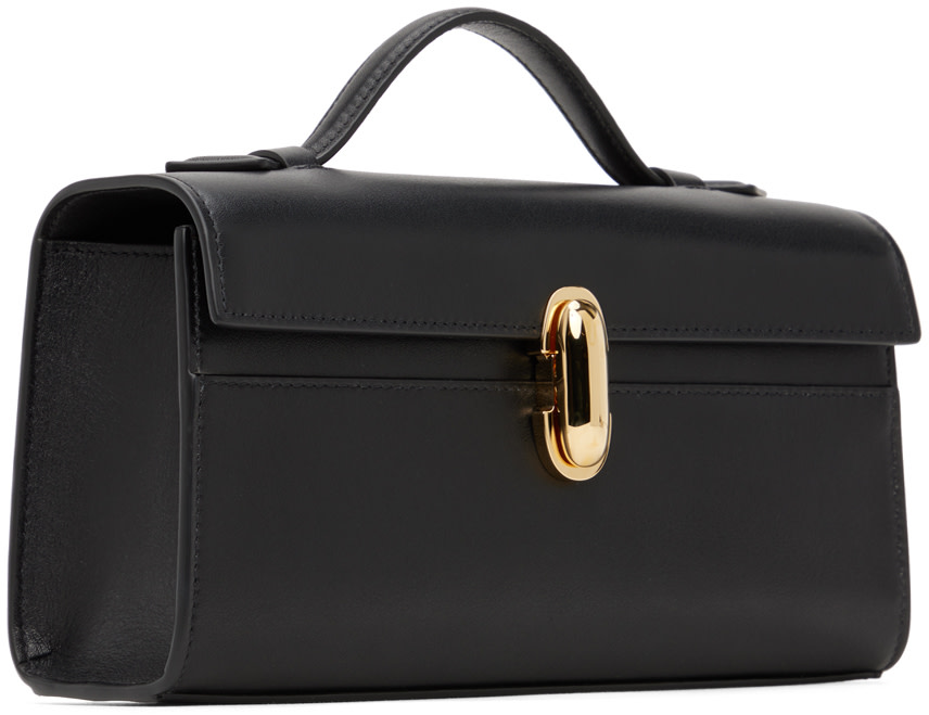 Savette: ブラック Symmetry Pochette トップハンドル バッグ | SSENSE 