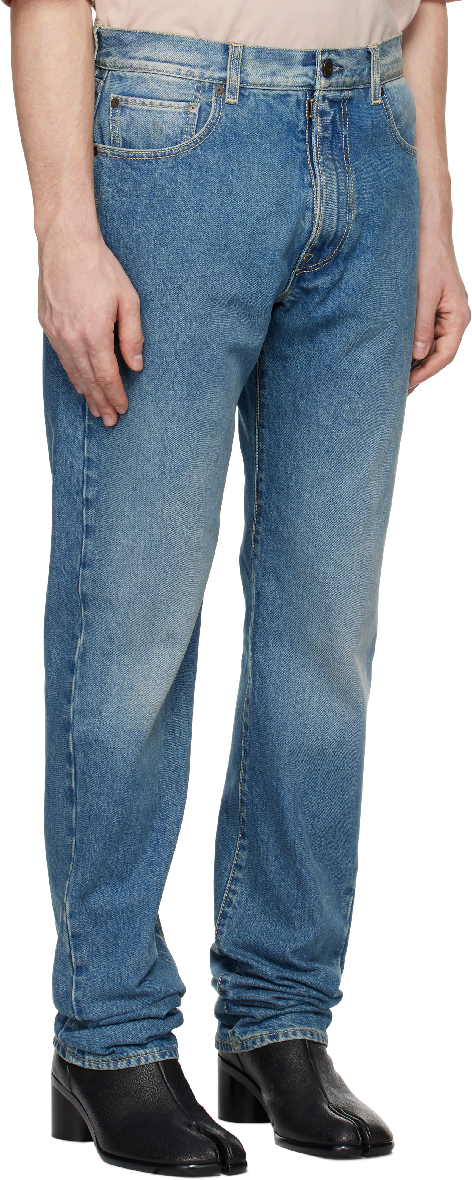 Maison Margiela - Blue Turn-Up Jeans