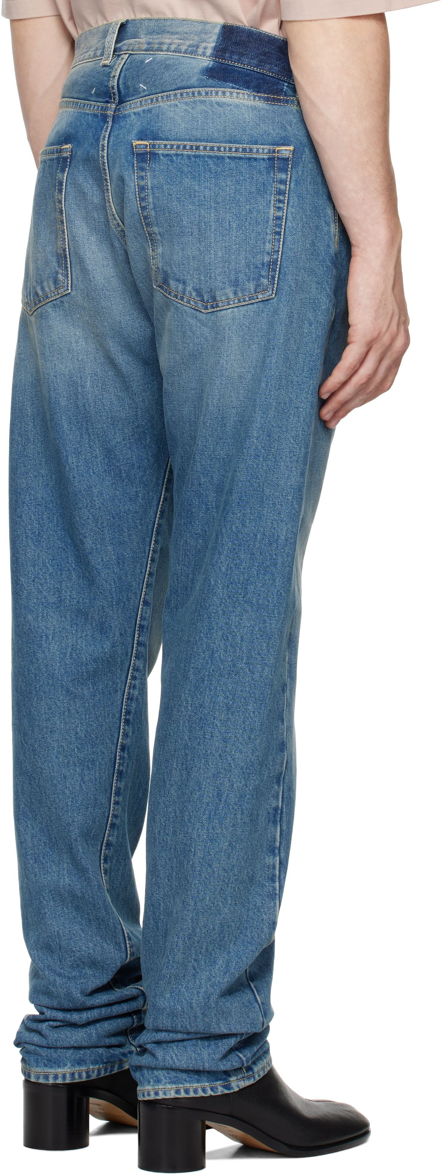 Maison Margiela - Blue Turn-Up Jeans