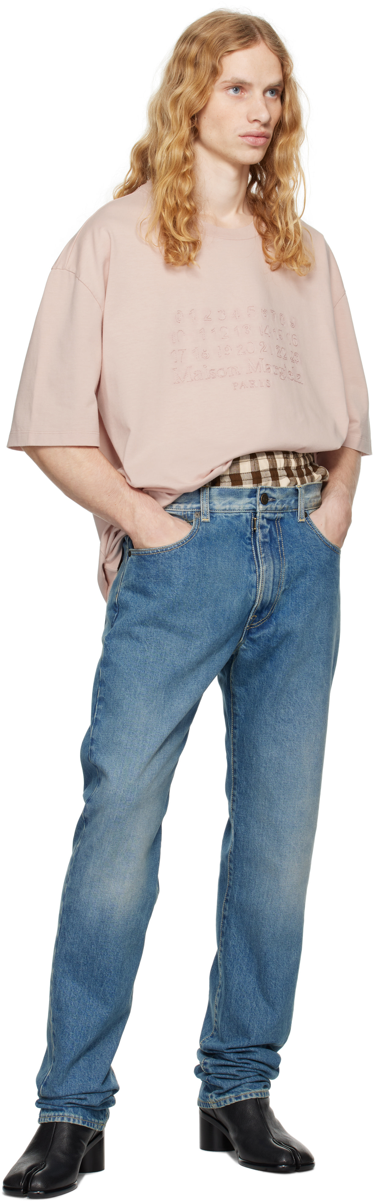 Maison Margiela - Blue Turn-Up Jeans