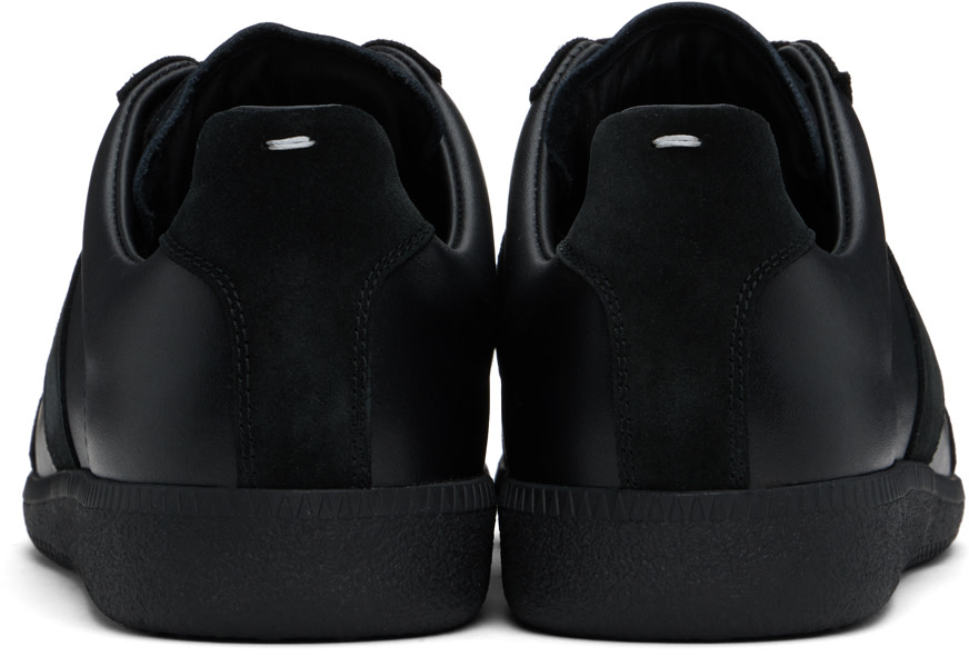 Maison Margiela: Black Replica Sneakers | SSENSE