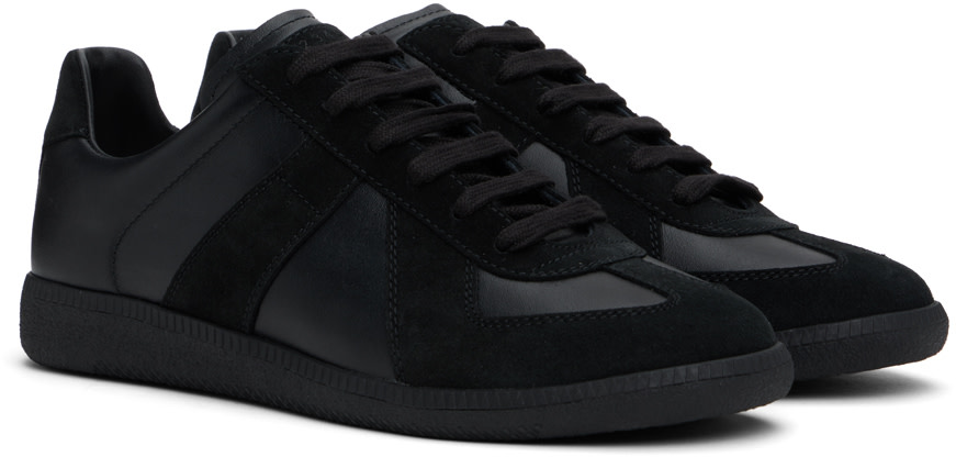 Maison Margiela ブラック スニーカー Maison Margiela: ブラック Replica スニーカー | SSENSE 日本
