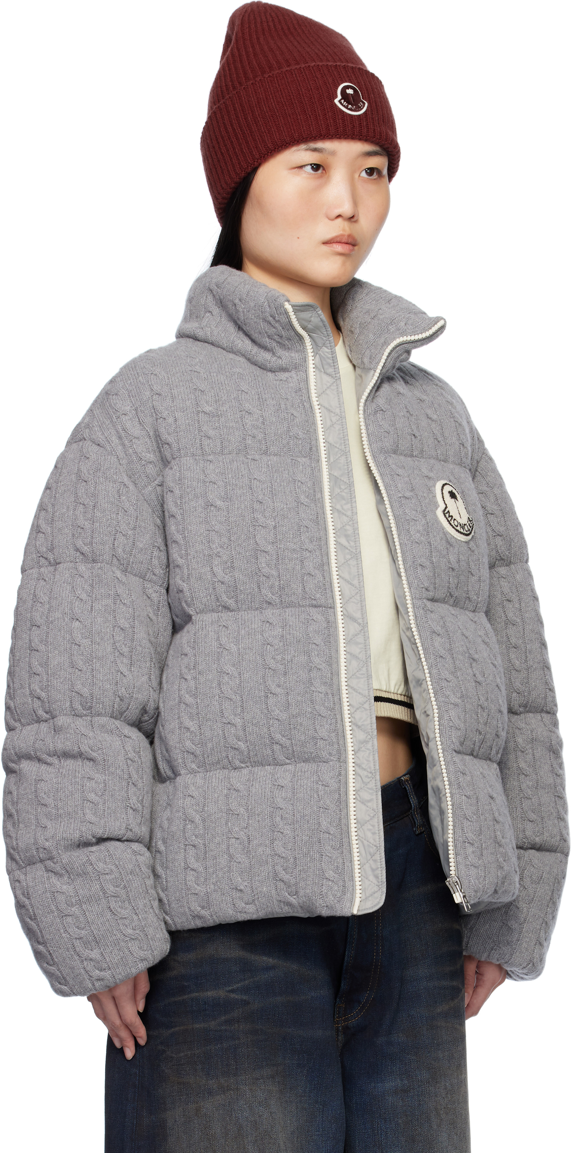 MONCLER グレー ジャケット 60〜70cm 3-6ヶ月 中古・古着通販】MONCLER (モンクレール) MONTGENEVRE ダウン