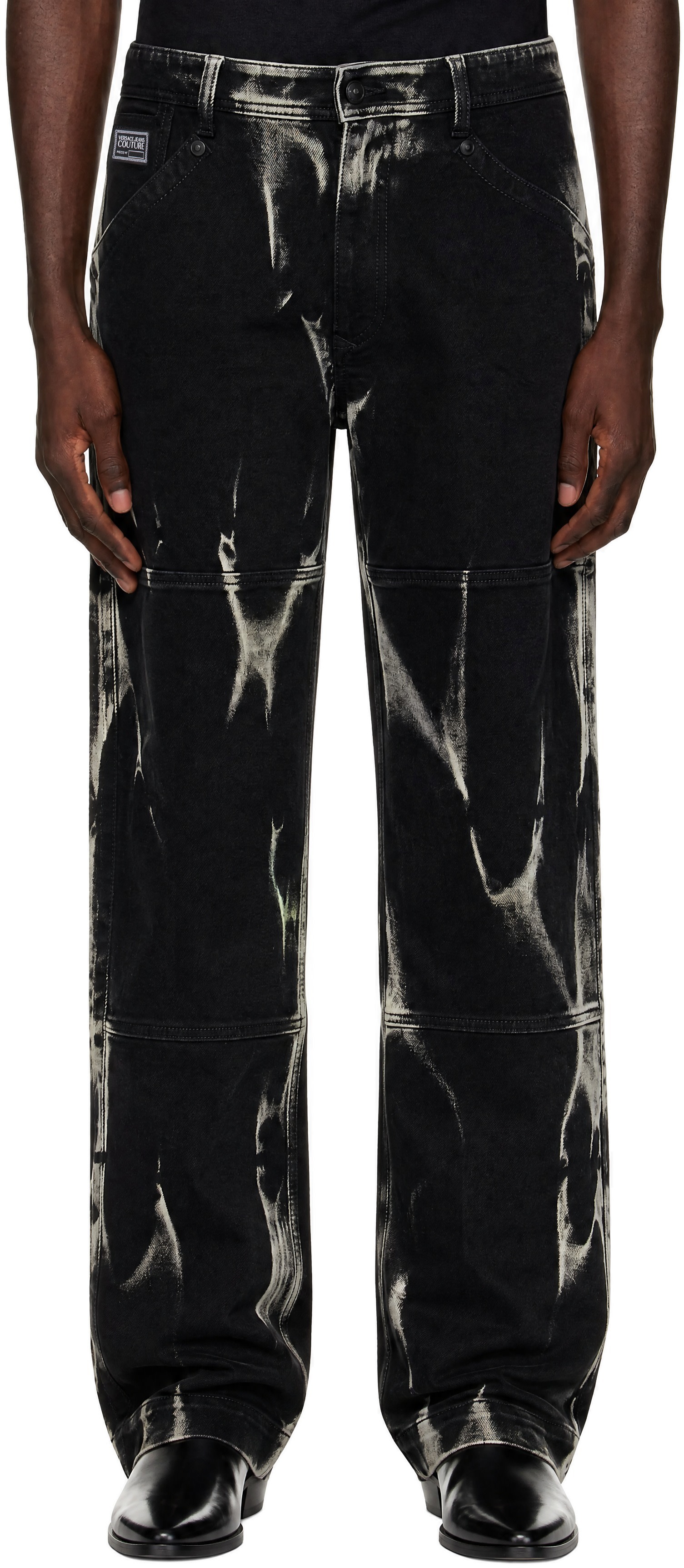 Versace Jeans Couture - ブラック ファイブポケット ジーンズ