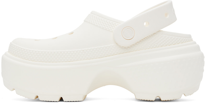 Crocs - White Stomp Clogs