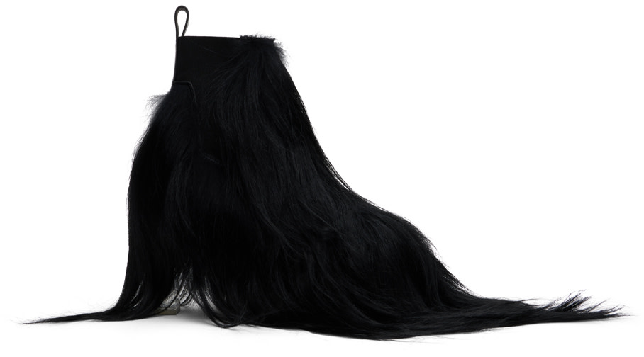 Rick Owens: Black Porterville Minimal Grill Beatle 65 Chelsea