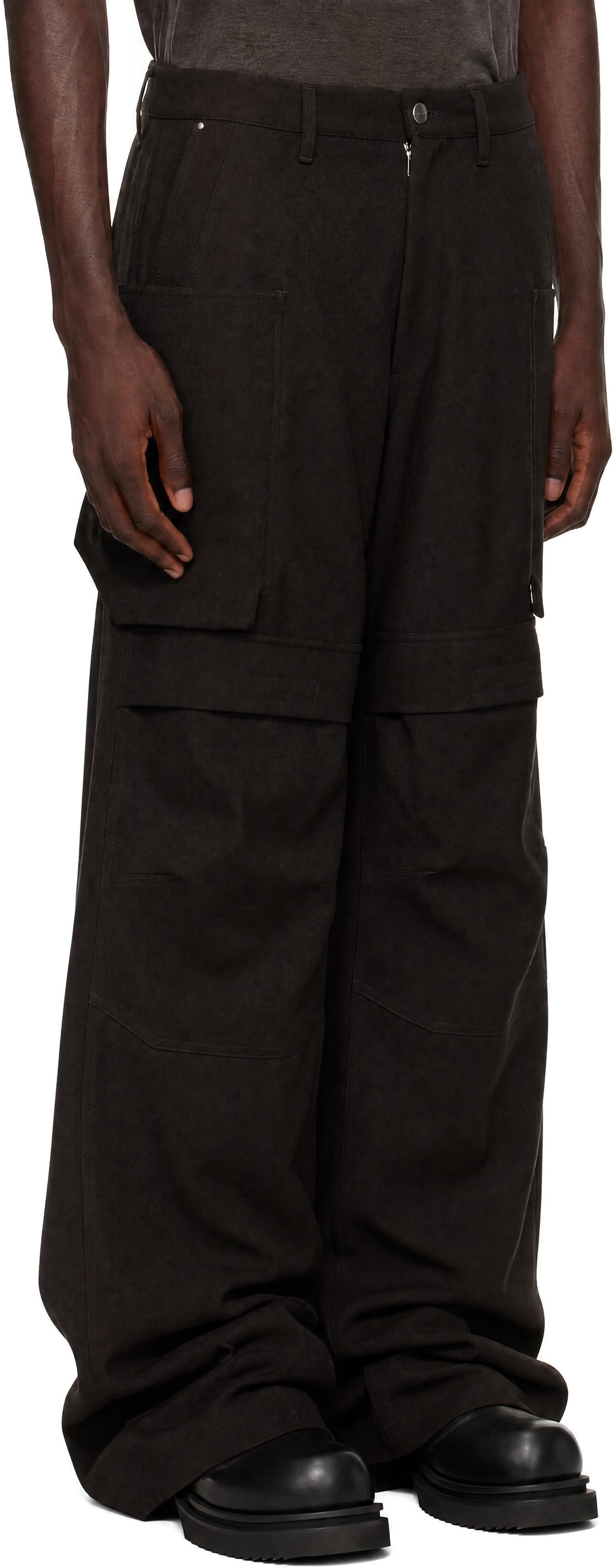 Rick Owens - Pantalon cargo Stefan gris - Porterville