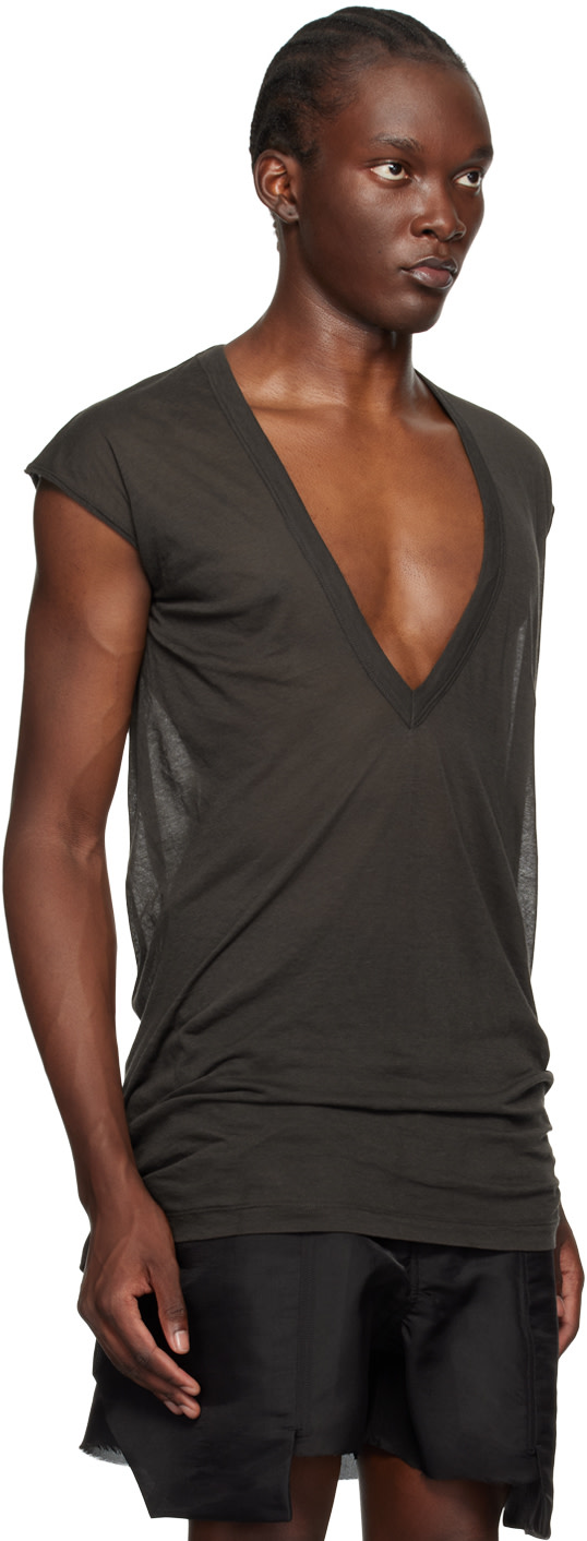Rick Owens: グレー Porterville Dylan トップス | SSENSE 日本